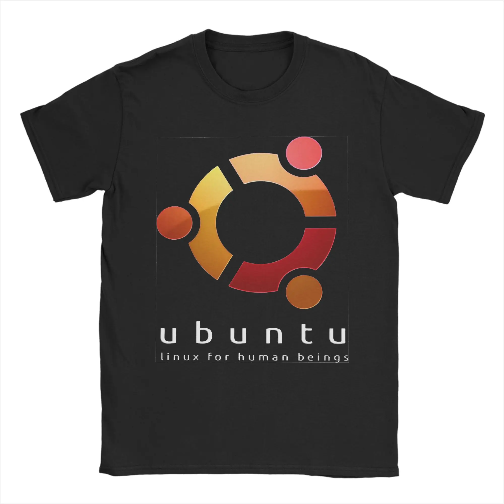 Streetwear Ubuntu Linux For Human Beings T-Shirt Men O-neck Short Sleeve Tops Programming Programmer Cotton Summer TopsTops