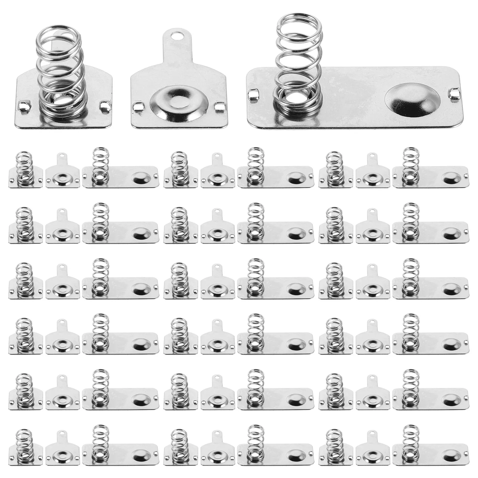 20Sets Battery Compartment Spring Plate Aa Battery Contact Plate Wear Resistant Spring Contact Replacement for DIY Electronics