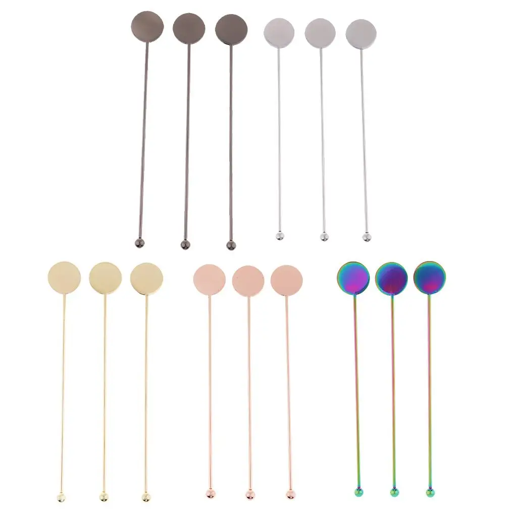 Stainless Steel Coffee Beverage Stirrer Cocktail Swizzle Sticks