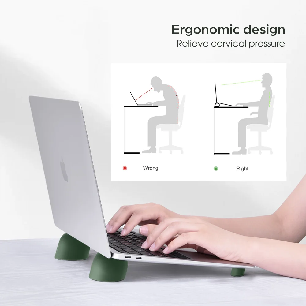 Oatsbasf Portable Laptop Stand Magnetic Laptop Cooling Stand For MacBook Air Pro Xiaomi iPad PC Heat Dissipation Notebook Holder