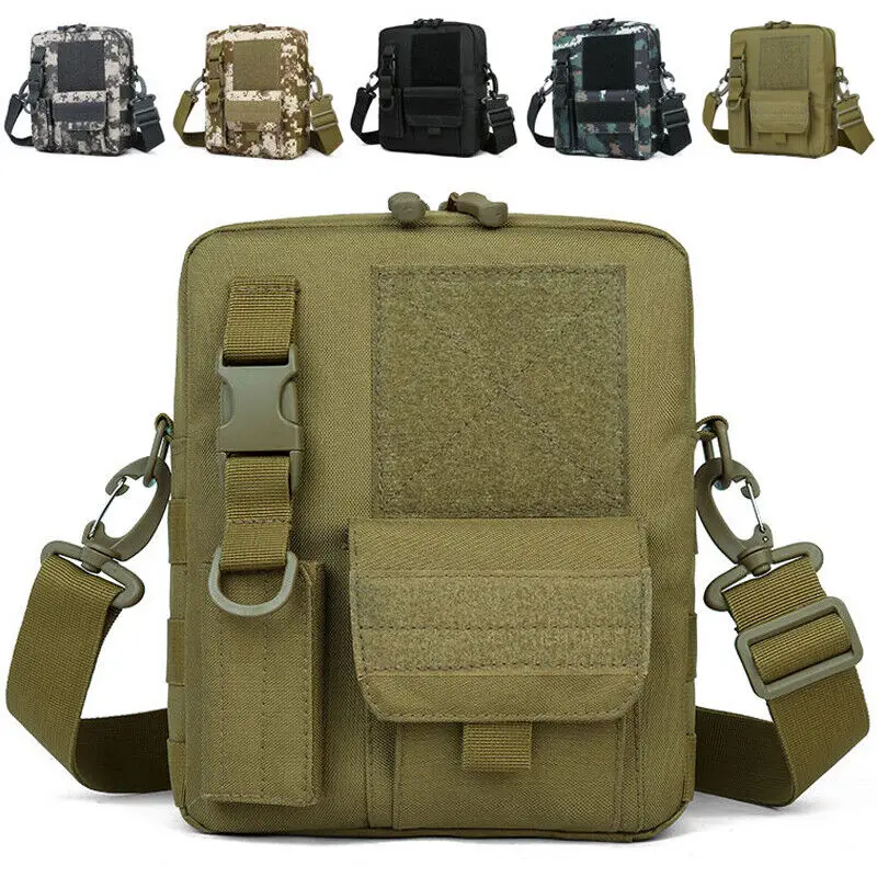 

Tactical Small Canvas Messenger Bag Classic Vintage Shoulder Bag Crossbody Casual Pack