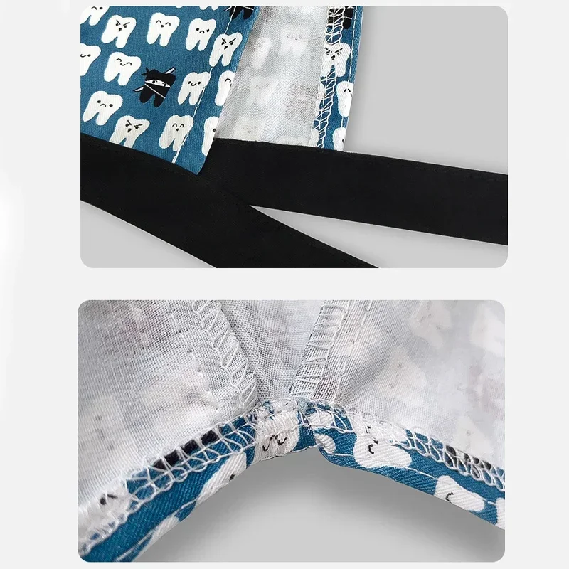 Berretto chirurgico stampato in cotone Berretto per capelli lunghi da donna Dentista Clinica odontoiatrica Foulard Berretto da infermiera regolabile da uomo