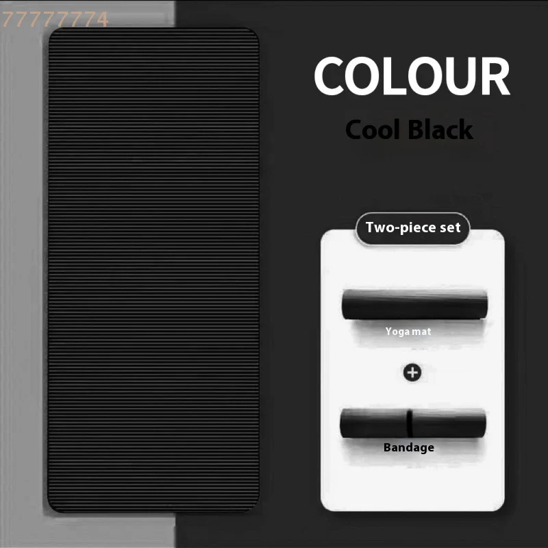 سجادة تمرين بسمك 10 ملم لليوجا، كثافة عالية للرياضة في المنزل #6