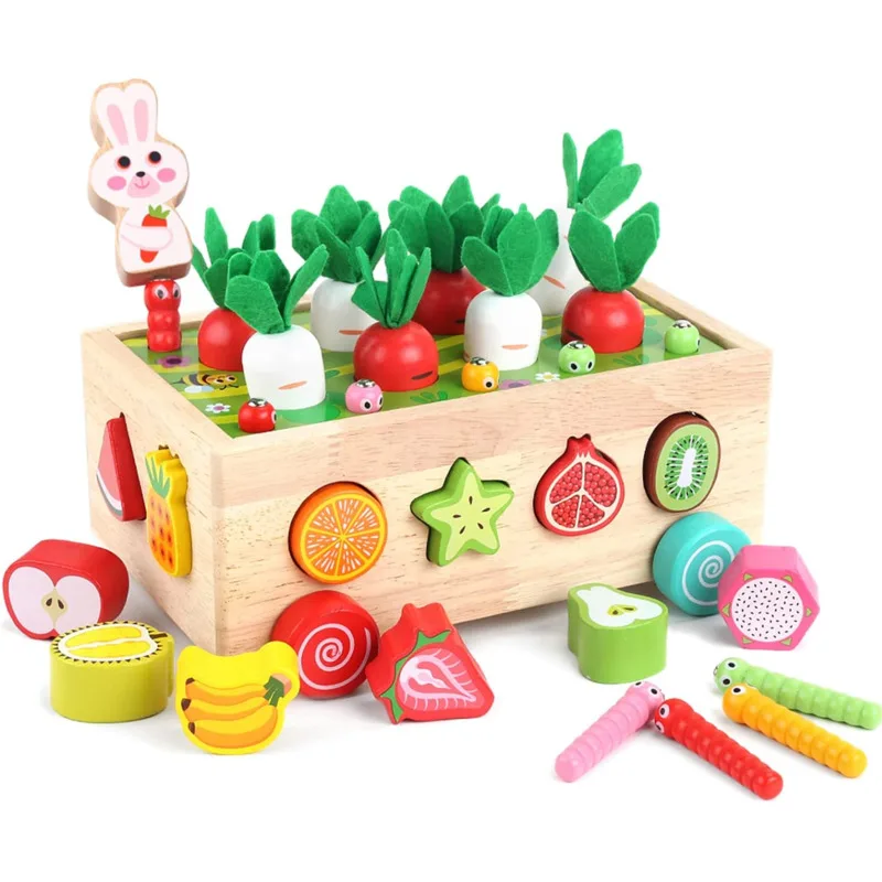 

Wooden Box Matching Toys Game Montessori Color Matching Building Educational Montessori Block Puzzle Box Toy Gift New