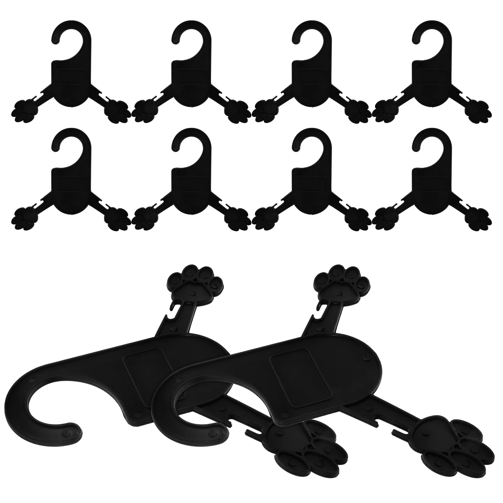 

10pcs Pet Hanger Durable Plastic Dog Clothing Rack Wardrobe Small Non S Hangers For Pets Dry Small Hanger Coat