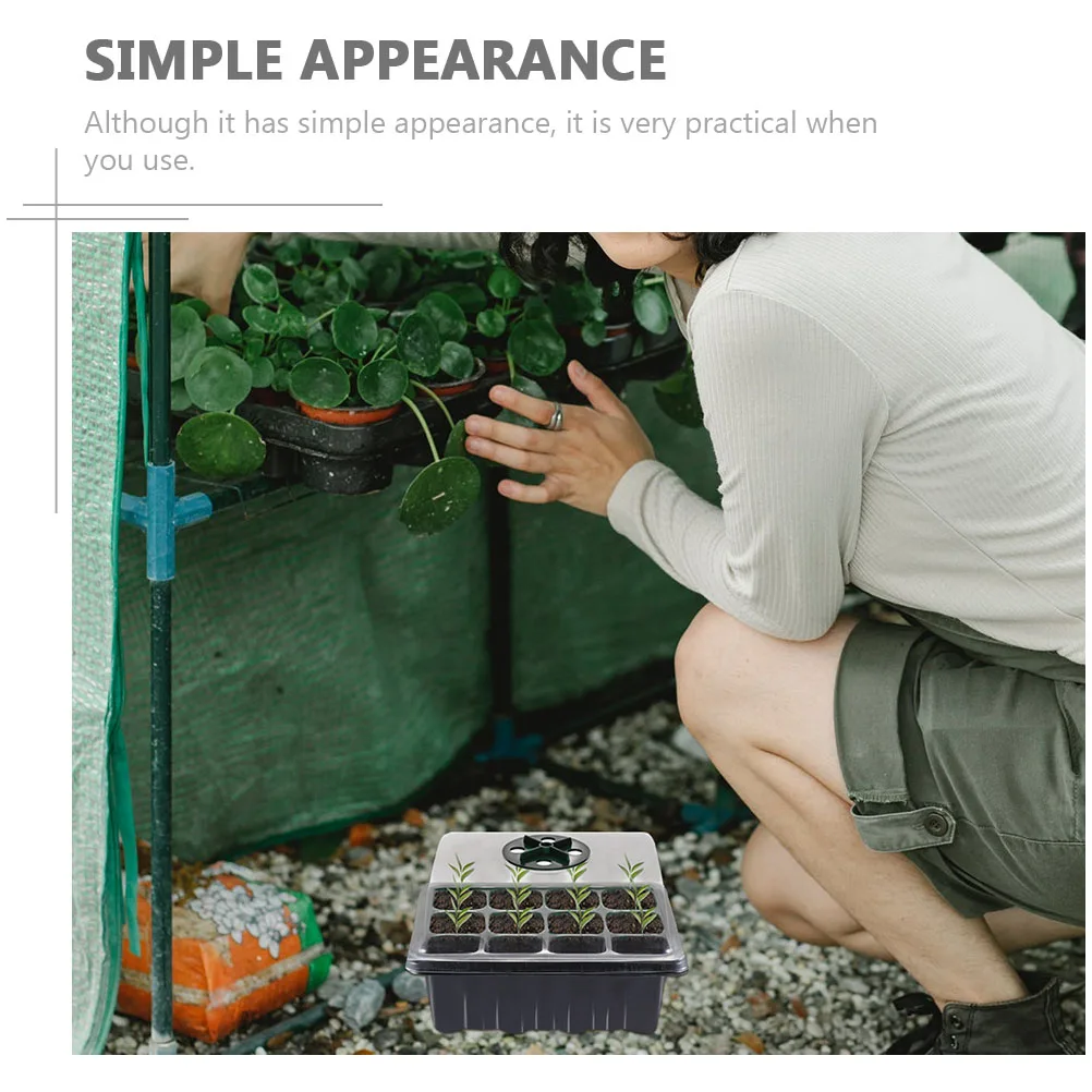 

3Pcs Premium Sprouted Germination Tray Plastic Gardening Supplies Moisturizing Heat Preservation High Budding Rate Faster Growth