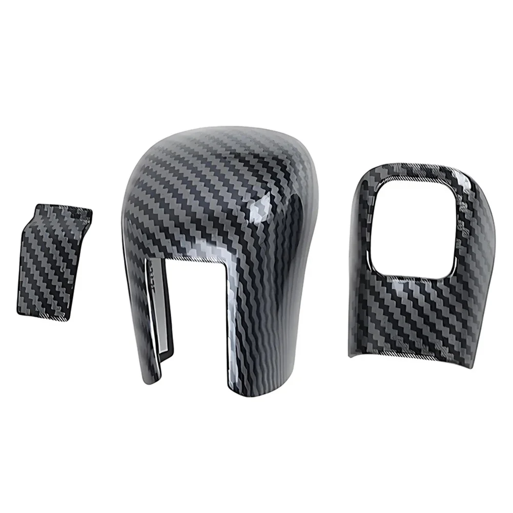 For Honda Civic 10th Gen FC FK 2016-2021 Carbon Fiber Style Gear Shift Knob Cover ABS Gear Lever Head Trim Interior Accessories view 4