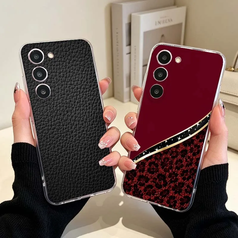Carbon Fiber Pattern For Samsung Galaxy Note 20 10 M56 M54 M53 M33 M23 17 M15 M14 M04 M07 F07 Ultra Phone Case Cover