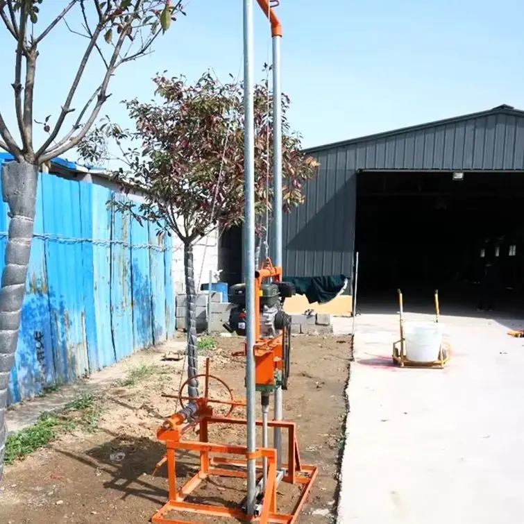 

Индивидуальная буровая установка для бурения скважин на бензине/дизеле, 80 м, мини, ручная, легкая, портативная, горячая продажа