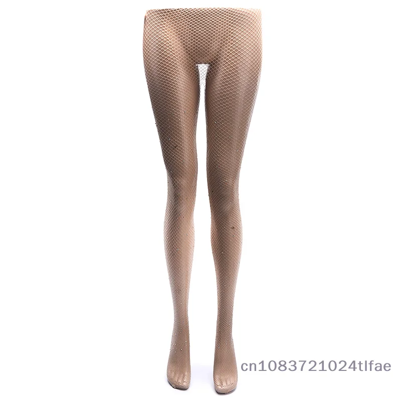 

1 Pc Women Stocking Diamond Sexy Tights Transparent Fishnet Stockings Pantyhose