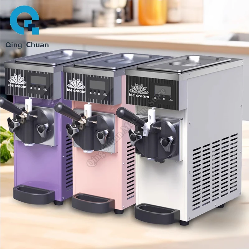 Soft Ice Cream Machine Small Table Outdoor Picnic Home Party 750W Ice Cream Maker