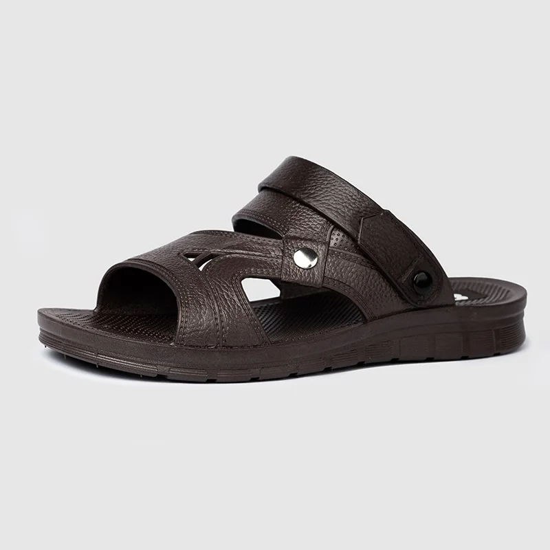 2024 Summer New Slippers For Men PVC Trend Sandals Thick Soles Non-slip Soft Slipper Casual Indoor Outdoor Rome high-end Shoes