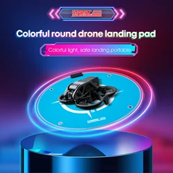 Drone Landing Pad Foldable 55cm LED Light Colorful for DJI Avata/Mini 3 Pro/Mini 2/Mavic 2/Air 2S Accessories Parking Apron Nail