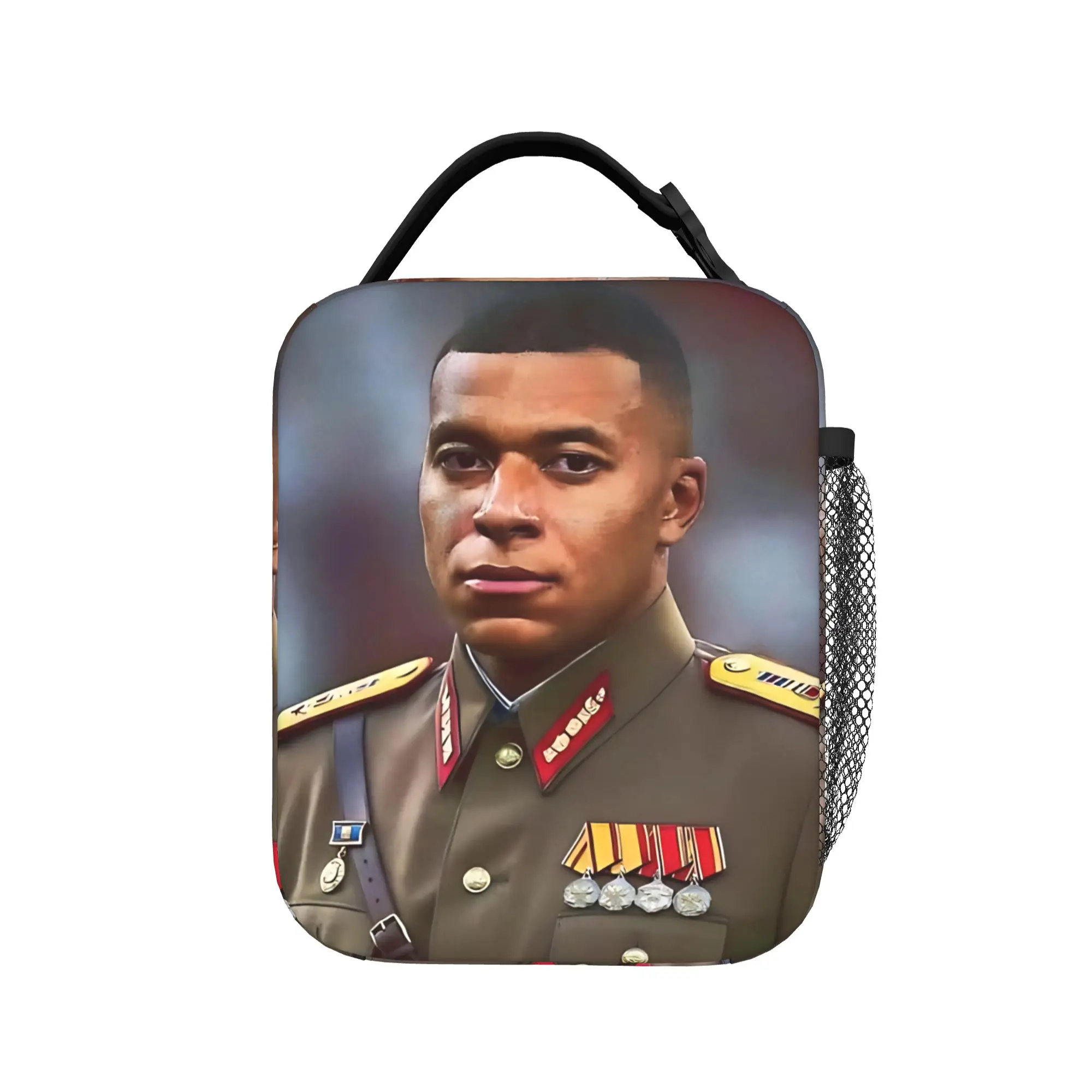 Mbappes Dictator Meme Funny Insulated Lunch Bag High Capacity Football Reusable Thermal Bag Lunch Box Tote Work  Picnic Girl Boy