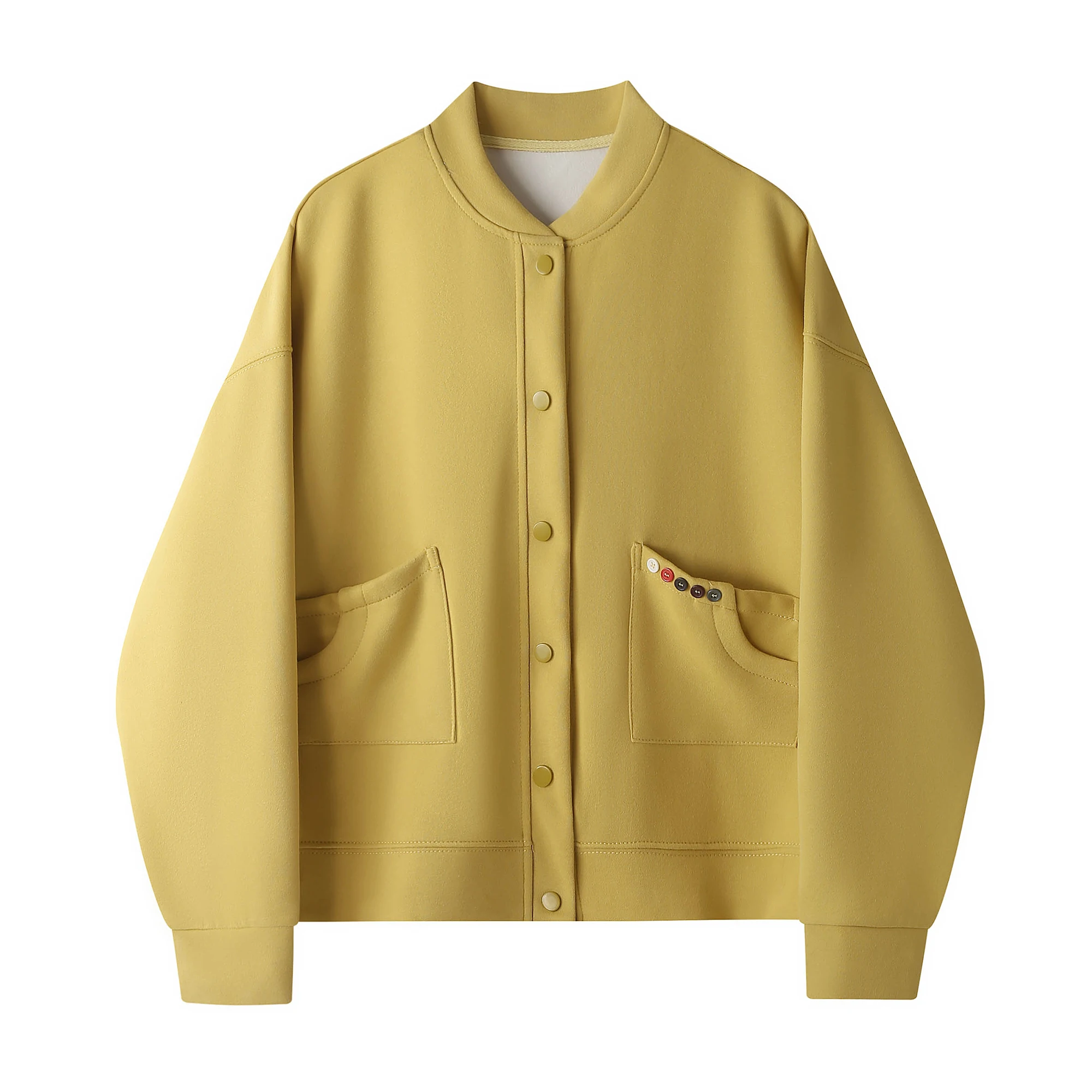 Korean Sle Knitted Cotton Baseball Jaet ort Outerwear Women's Autumn Wear 2025 New Loose Slimming Open Cardigan Sweat...