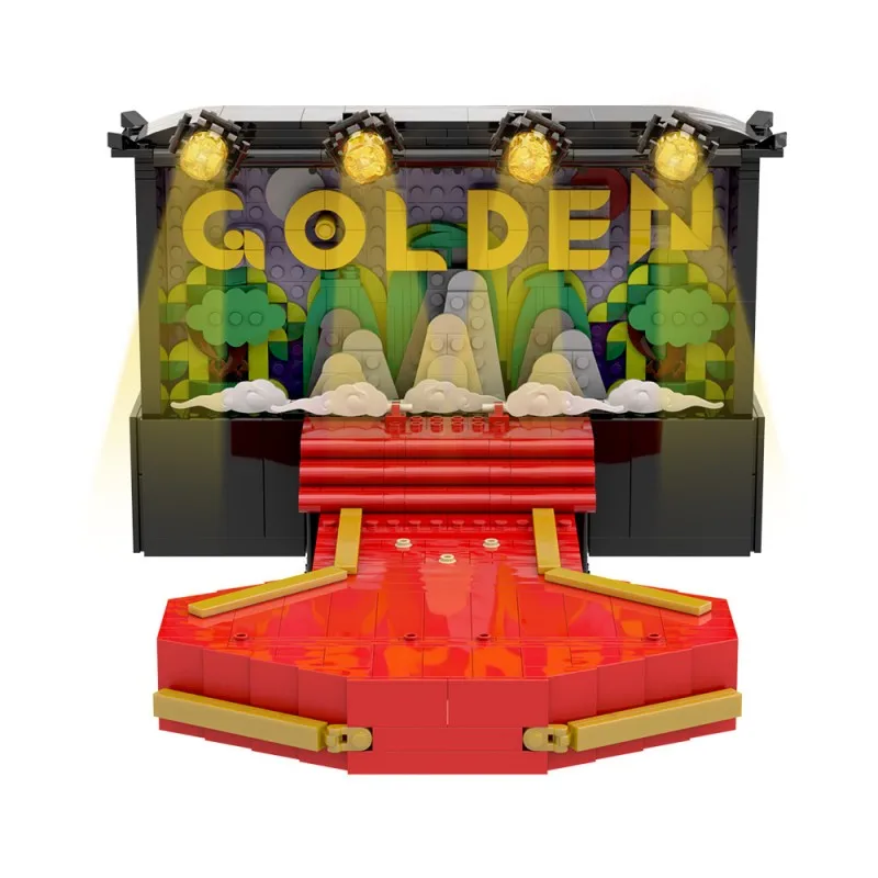 

MOC KPop Охотники на демонов Сцена Строительные блоки Девушка Группа Концертная сцена DIY Дизайн Кирпичные игрушки Подарки для взрослых