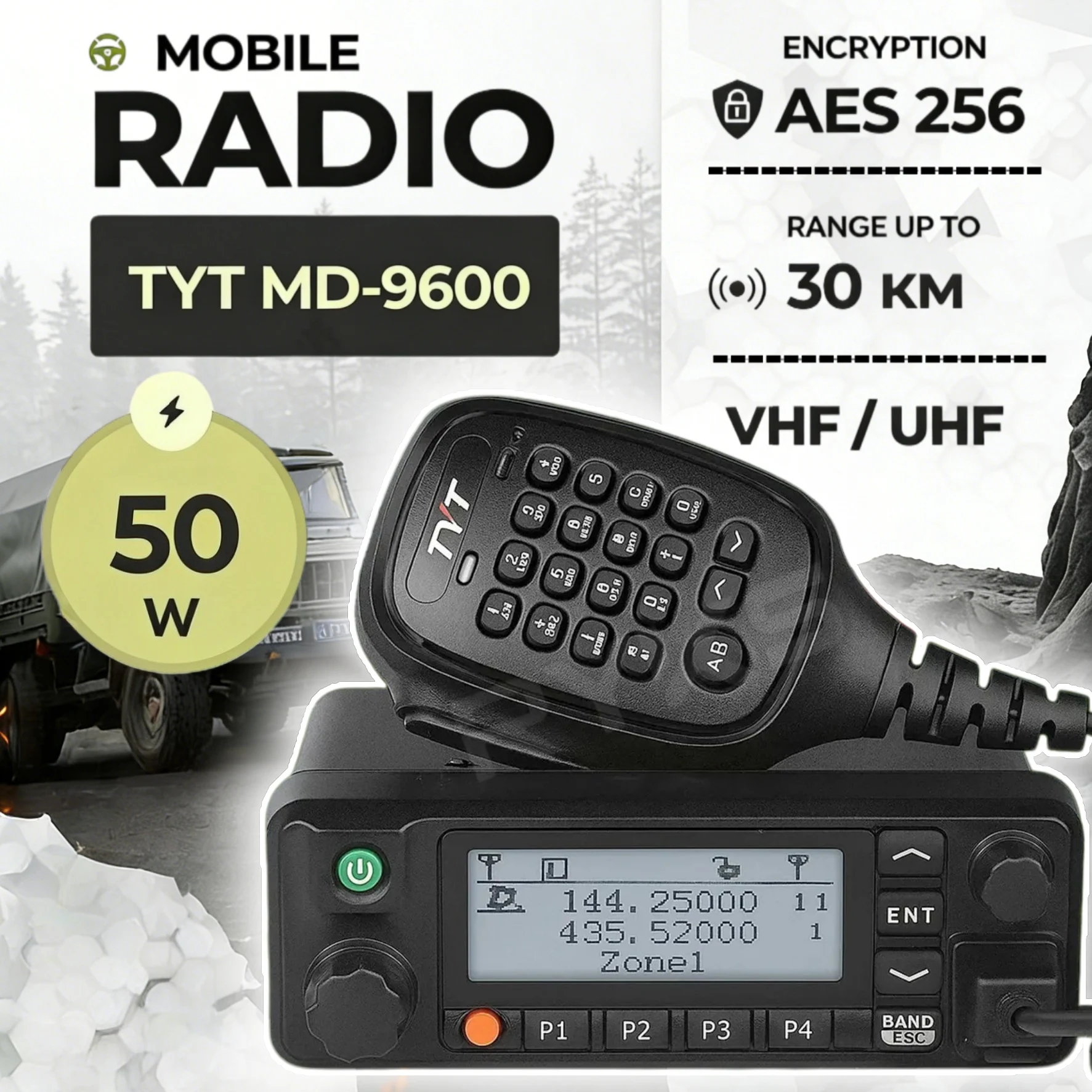 Tyt MD-9600 Gps AES…