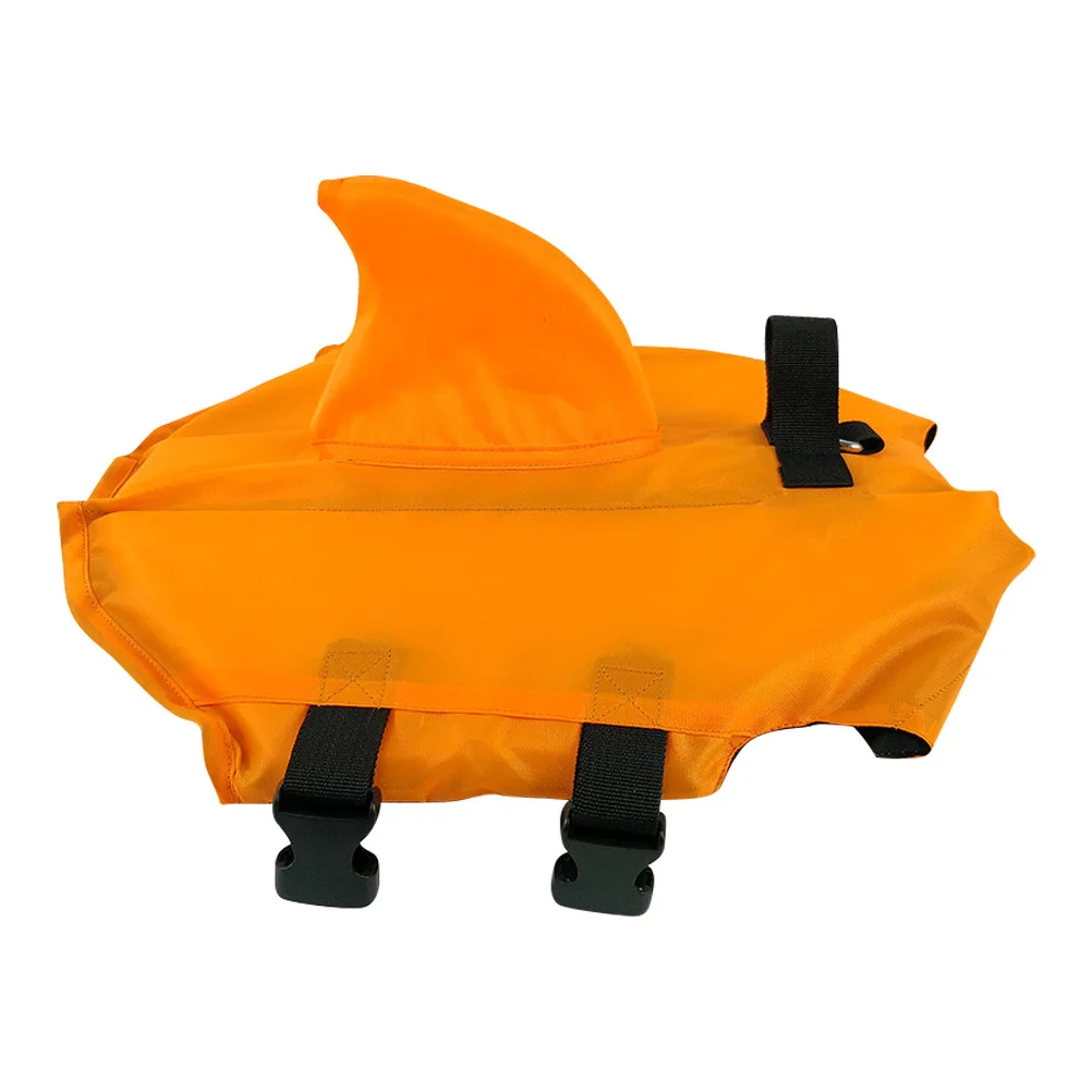 

Shark Fin Vest for Swimming Outdoor Water Safety Adjustable Puppy Swimwear with Handle Quick Release Buckle Pet