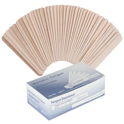 5/10/30/50/100PCS Disposable Wooden Waxing Wax Tongue Depressors Sterilized Individually Paper Packing Tattoo Accessories Supply