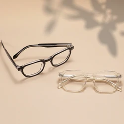 Square Colorful Full Rim Medium Transparent Men and Women Acetate Geometric Glasses Frames For Medical Optical Prescription Lens