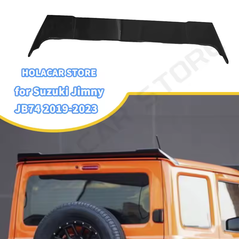 Spomicrophone d'aile arrière noir brillant pour Suzuki Jimny, queue de coffre, 5 portes, 3 portes, JB64, JB74, 2018, 2019, 2022, 2021, 2022, 2023, 2024