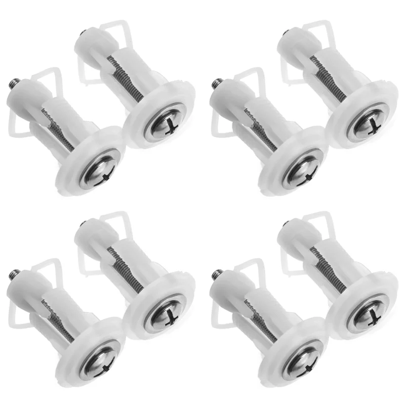 

A03F-8Pcs Винты для сиденья крышки унитаза с верхней фиксацией, гайка для крепления поддона, комплект для крепления глухих отверстий для унитаза, петли для унитаза