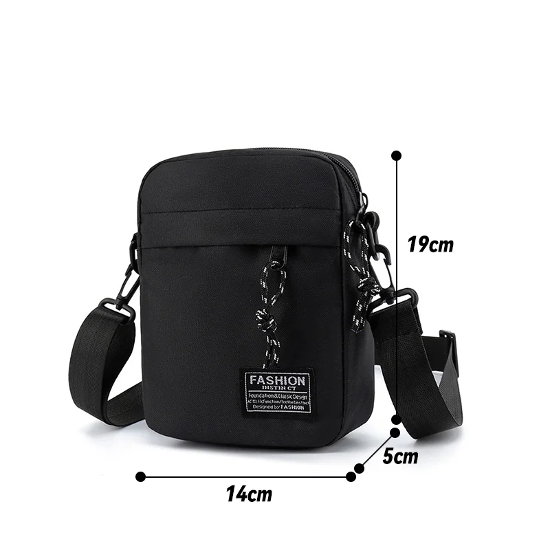 New Oxford Cloth Fashion Lightweight Crossbody Bag Mobile Phone Bag Multi-functional Household Travel Shoulder Bag Waterproof