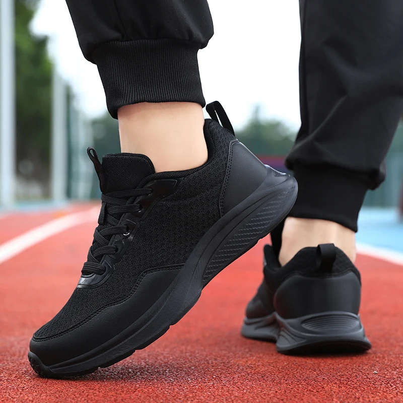 

Autumn Men Sneakers Thick Soled Casual Shoes Men Cushioning Sports Shoes Outdoor Waterproof Walking Shoes Plus Size 35-45