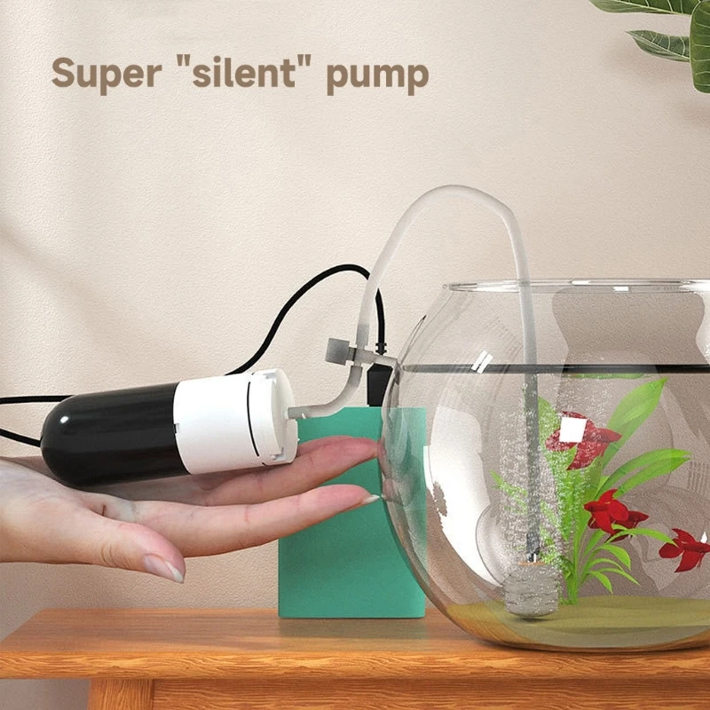 USB Aquarium Air Pumps Durable & Quiet USB Air Pumps Small and Portable HXBE