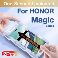 2Pcs For HONOR Magic 7 Pro 6 5 4 3 Pro  Magic6 Magic5 Magic4 Magic3 Toughened Glass Screen Protector Protective With Install Kit