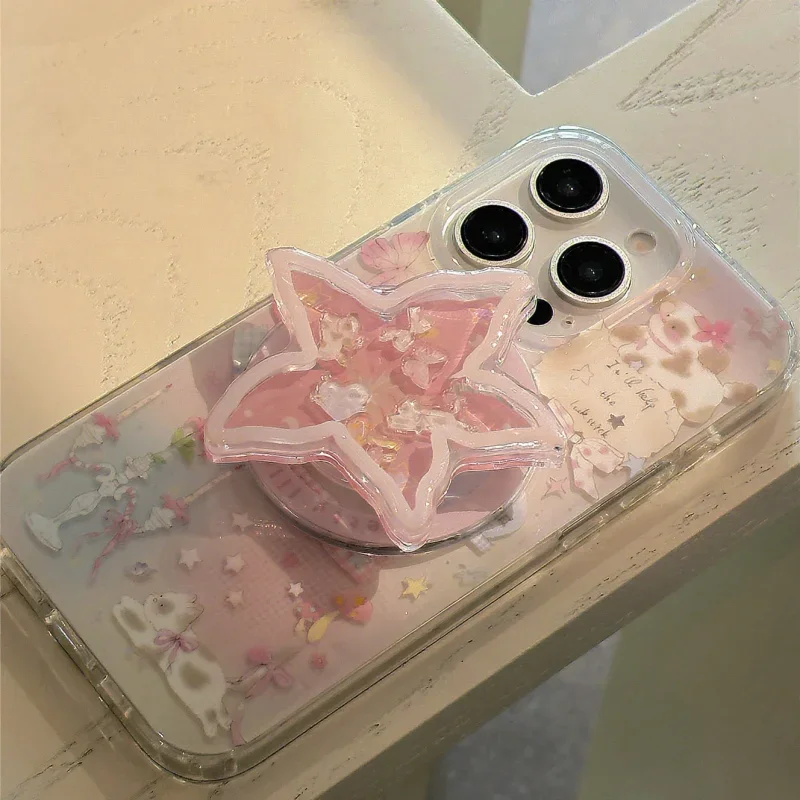 Support de téléphone magnétique étoile de mer secouant, support GripTok, adapté aux accessoires Magsafe iPhone 15 16 17