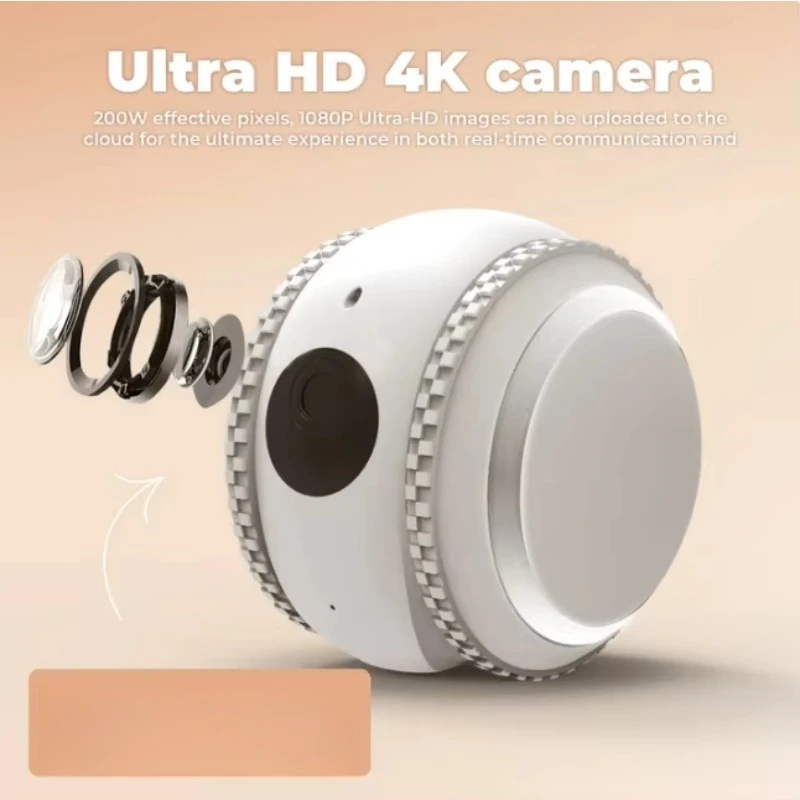 Inteligente significativo outro robô, webcam completa de alta definição 1080P engraçado gato cão brinquedo inteligente para animais de estimação