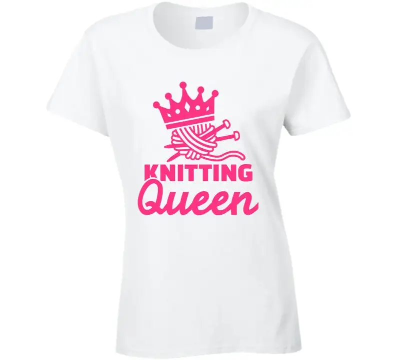 Knitting Queen Mothers Day Knit Yarn T Shirt