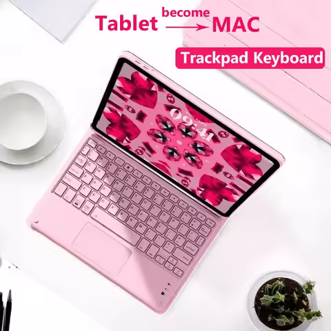 for Lenovo Idea Tab Plus 12.1 Inch 2025 K12 12.1 TB361FUXiaoxin Pad Pro 12.7" P12 Bluetooth Touchpad Keyboard Protective Case