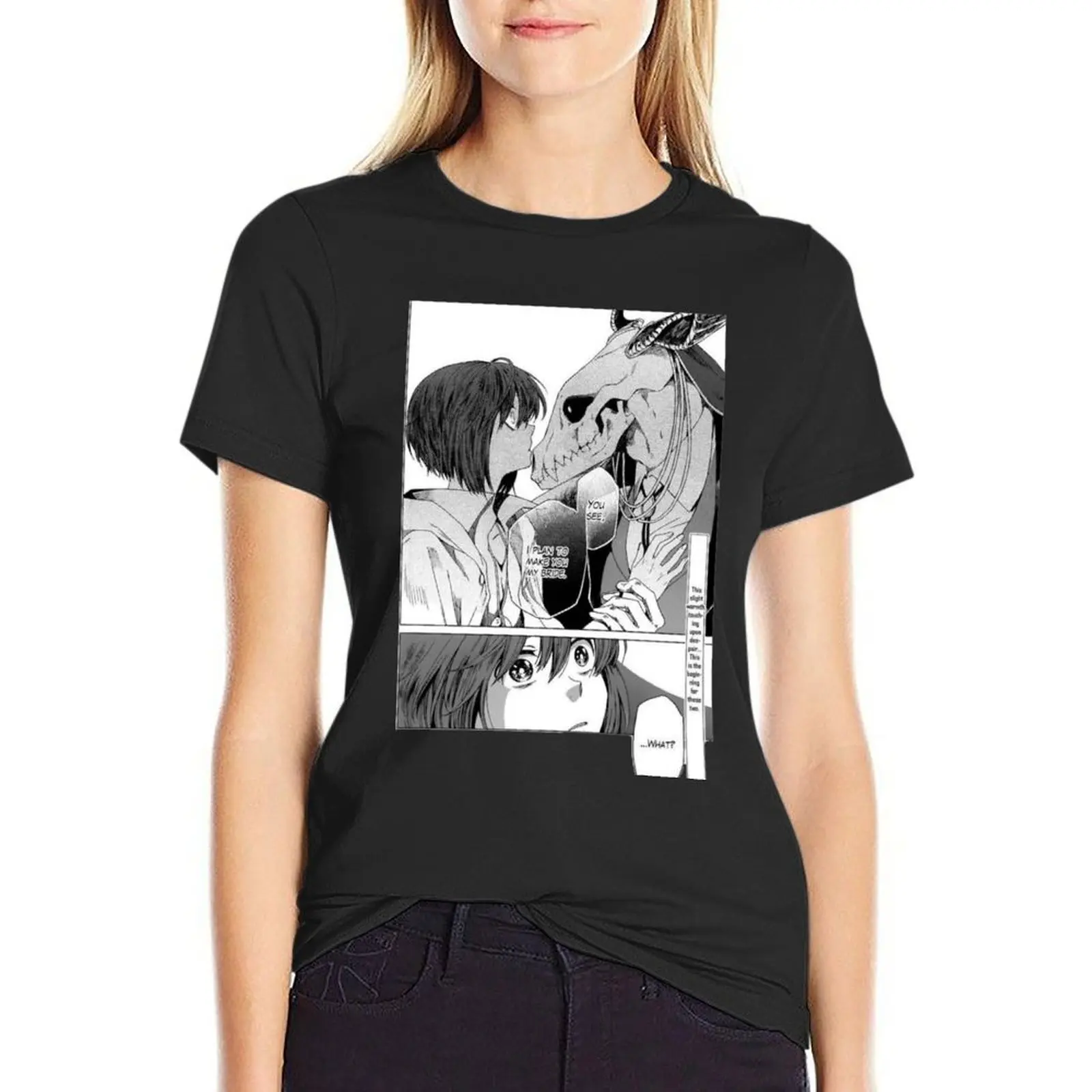 

the ancient magus bride T-Shirt quick-drying customs anime black t shirts for Women