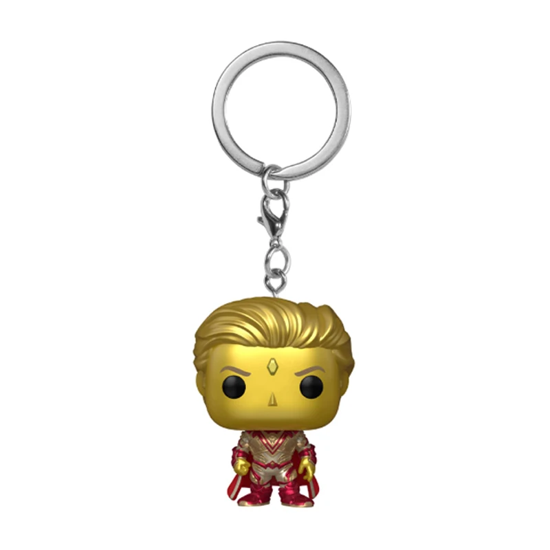 Pocket Keychain Adam Warlock Golden Vinyl Action Figure Toy Collection Model Cartoon Doll Gift