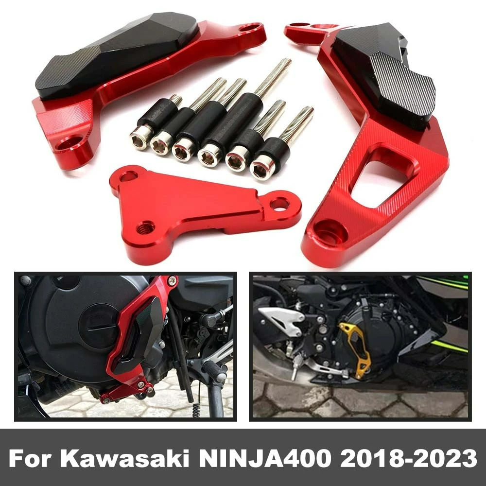 

Ninja400 2023 Motorcycle Modification CNC Engine Protective Cover Decorative Block For KAWASAKI Ninja 400 2022 2021 2020-2018