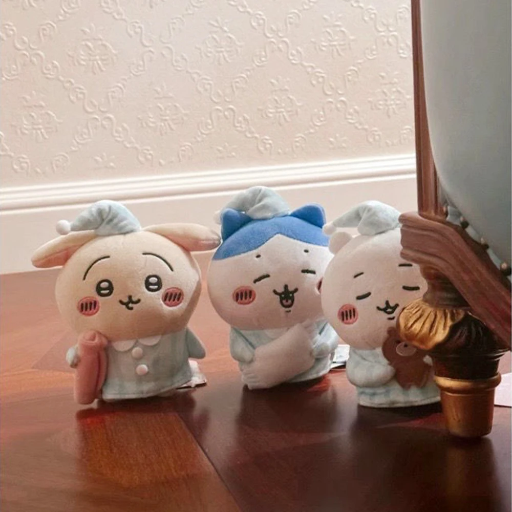 Kawaii Chikawas ชุดนอนตุ๊กตาของเล่น Hachiware Usagi พวงกุญแจอะนิเมะการ์ตูนจี้ตุ๊กตา Plush เครื่องประดับตกแต่งของขวัญหญิง