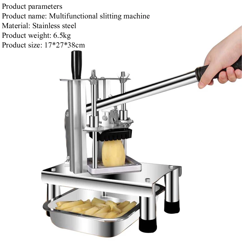 Handbewegung Obst Gemüse Scheibe Würfel Schneiden Schneiden Würfel Maschine Kartoffel Karotte Bananen chips Cutter Slicer Dicer