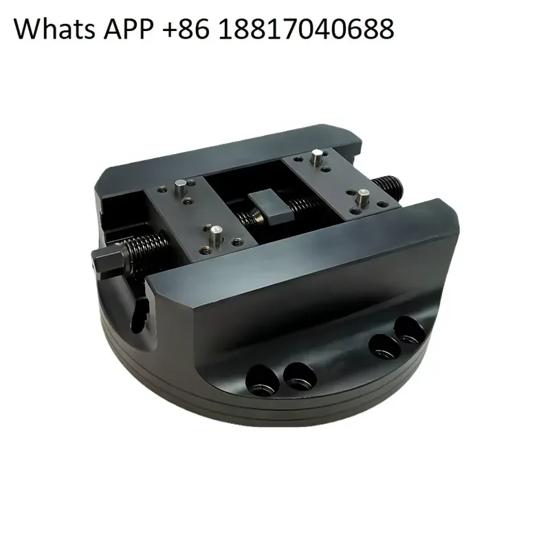 1PC for 4 or 5 Axis Round Bottom Vice Self Centering Zero Point Quick Change Fixture Tooling Machine Tool with Flat Mouth 1PC
