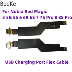 Repair Oiginal For ZTE Nubia Red Magic 5 6 6S 6R 7 7S 8 8S 9 9S 10 10S Pro+ Plus USB Charging Port Dock Board Charger Flex Cable