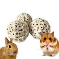 6/3pcs Bird Toys Natural Sola Balls Soft Chew Shred Foraging Toy for Parrot Parrotlet Budgie Finch Macaw for Pet Toy