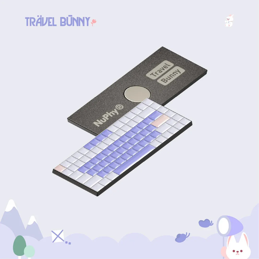 NuPhy Travel Bunny nSA Profile Dye-sub PBT Keycaps
