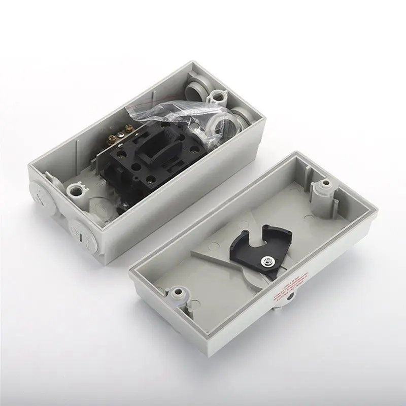 ABVJ-Industrial Enclosed Motor Disconnect Switch 3 Phase 3 Pole IP65 Weatherproof 35A 440V AC Breaker Box