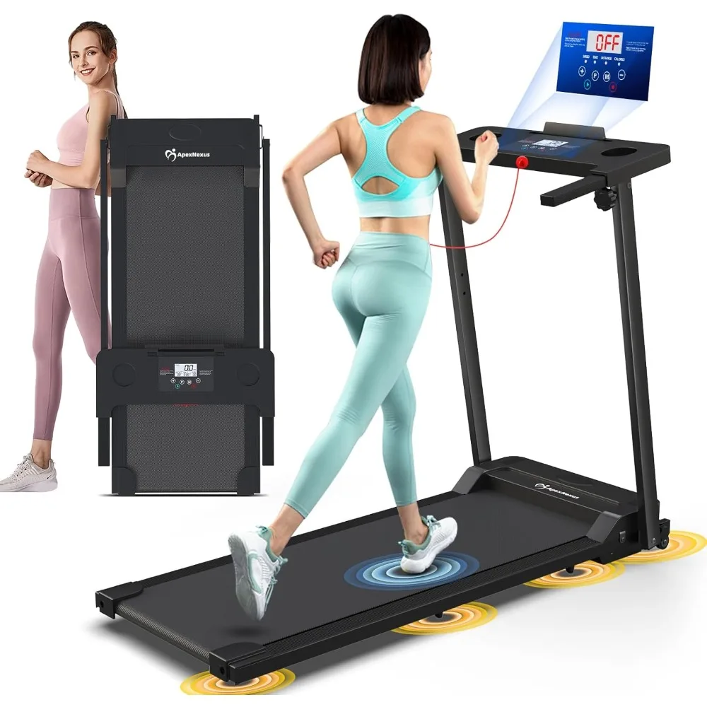 2025 NEW Walking Treadmill Pad, Portable Desk Treadmills for Home Small, Foldable Mini Treadmill with Handle Bar