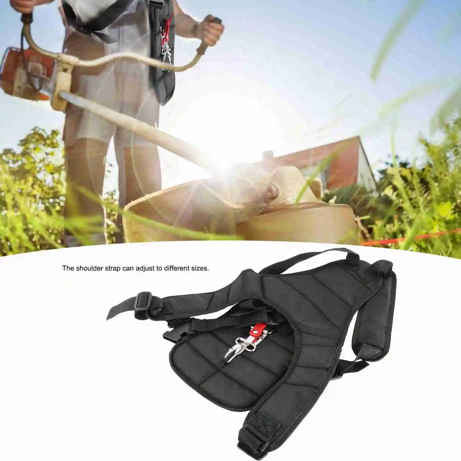 Brush Cutter Strap Lawn Mower Nylon Belt Trimmer Shoulder Strap Harness Garden Brush Cutter Lawn Mower Nylon Belt Gardening Tool