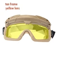 tan-yellow lens