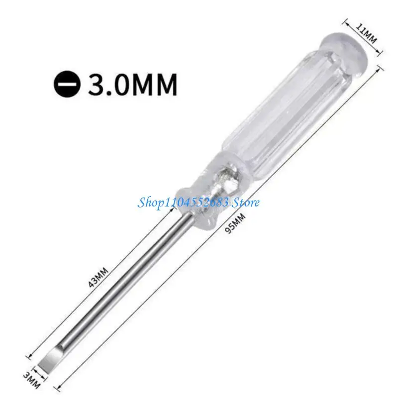 Y6GD Portable Small Twurviver Repair Tower Slotted / Crossing Tournevis Clear Pandon