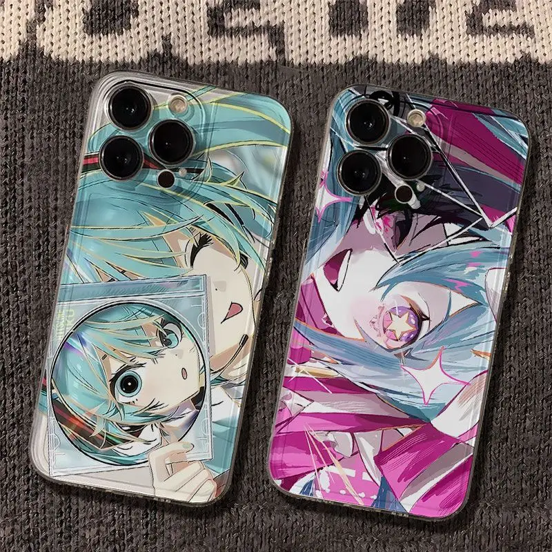 クリエイティブアニメ初音ミクtpu透明スマホケース-iphone-17-16e-16-15-14-13-pro-max-plus対応-キュートな全面保護ソフトケース-ギフト