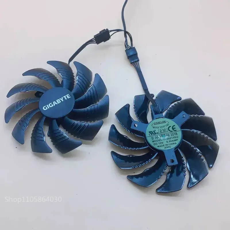 LY Cooling Fan for Gigabyte RX560 RX570 RX580 GTX 1050 GTX 1060 GTX 1070 Ti P106 Graphics Card Free Shipping